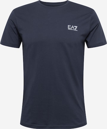 T-Shirt EA7 Emporio Armani en bleu : devant