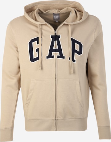 GAP Sweatvest in Groen: voorkant