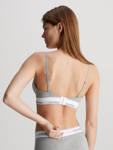 Calvin Klein Underwear Triangle Bra in Grey