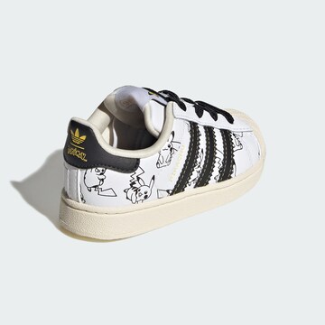Baskets 'Pokemon Superstar II' ADIDAS ORIGINALS en blanc