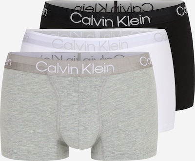 Calvin Klein Underwear Boxers en gris / noir / blanc, Vue avec produit