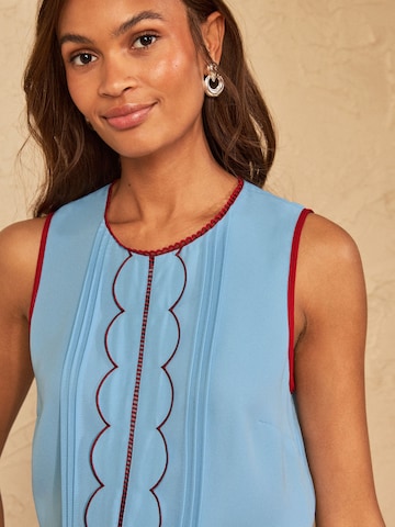 love & roses Blouse in Blue