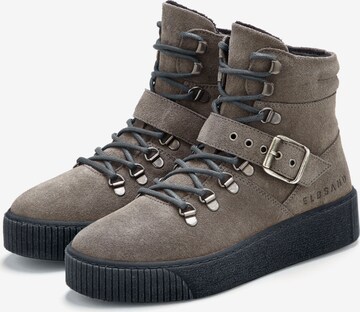 Elbsand Lace-Up Ankle Boots in Grey