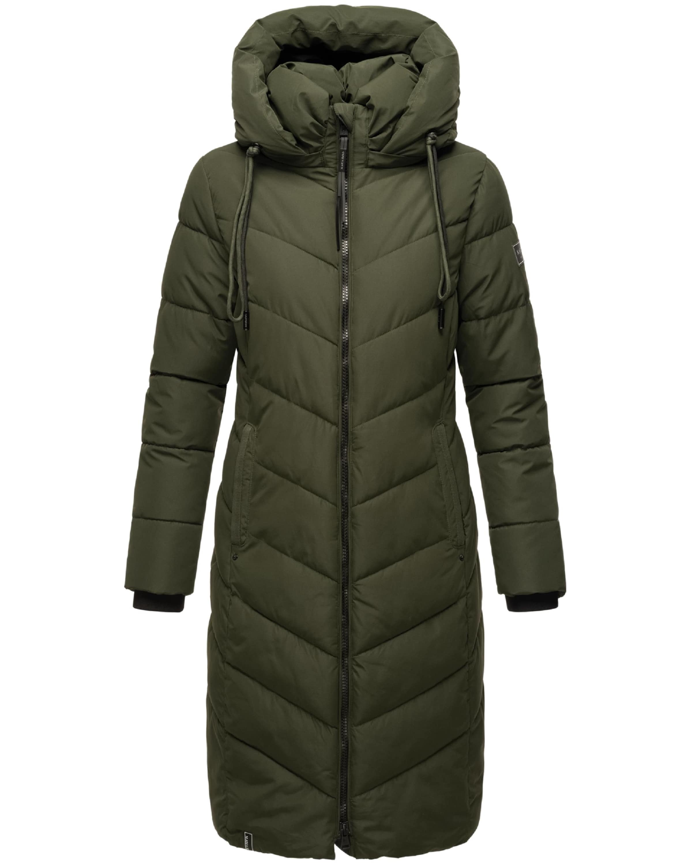 NAVAHOO Winter coat 'Sahnekatzii XIV' in Green: front