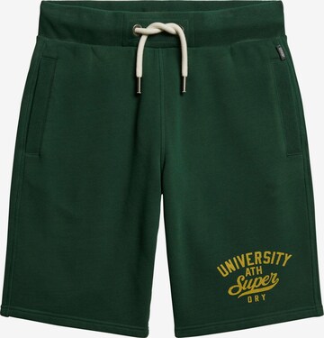 Superdry Regular Pants in Green: front