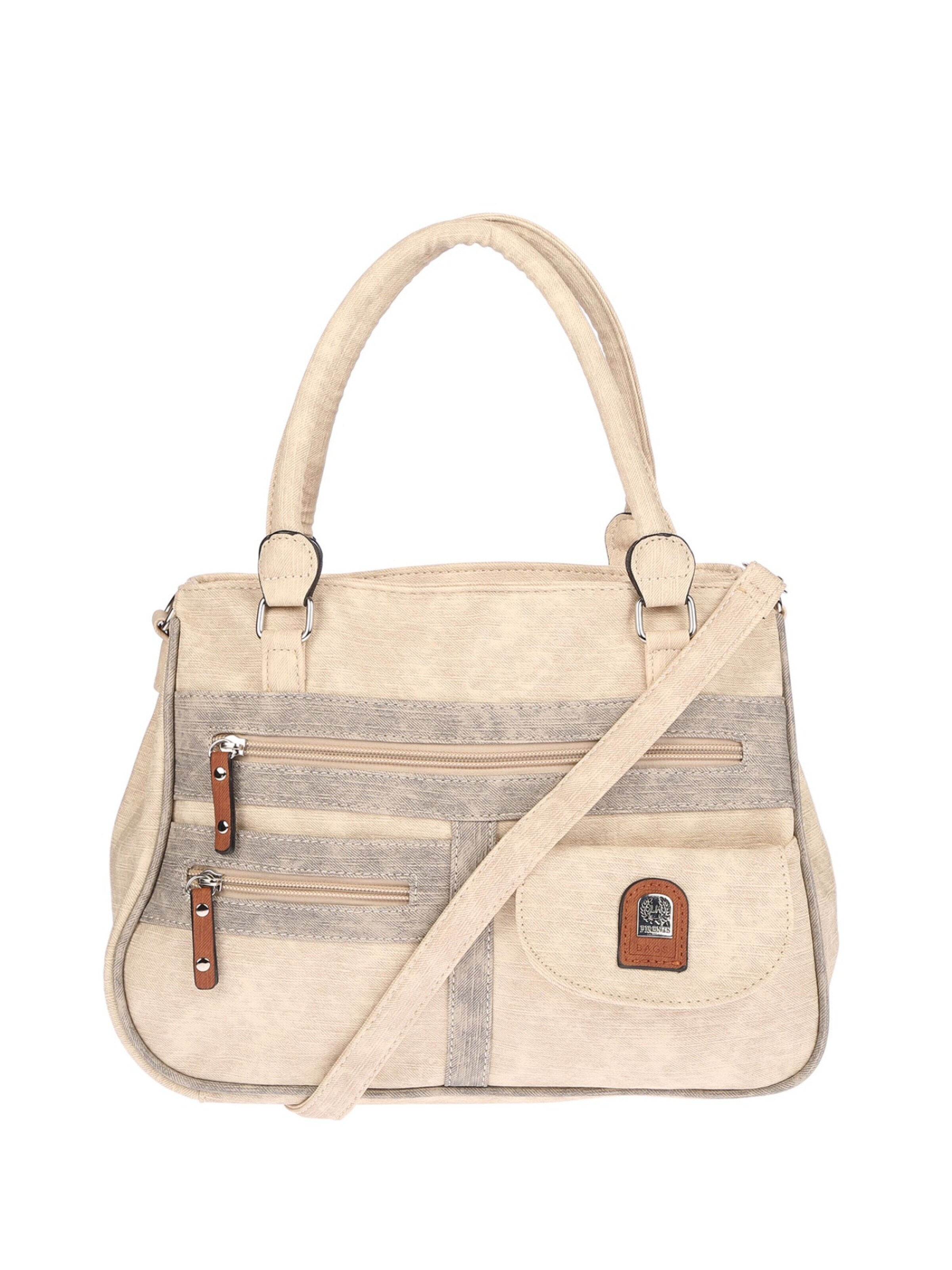 Christian Wippermann Handtasche 'Große Damen Tasche Umhängetasche Schultertasche'‌‌‌‌‌‌‌‌‌‌ in Beige