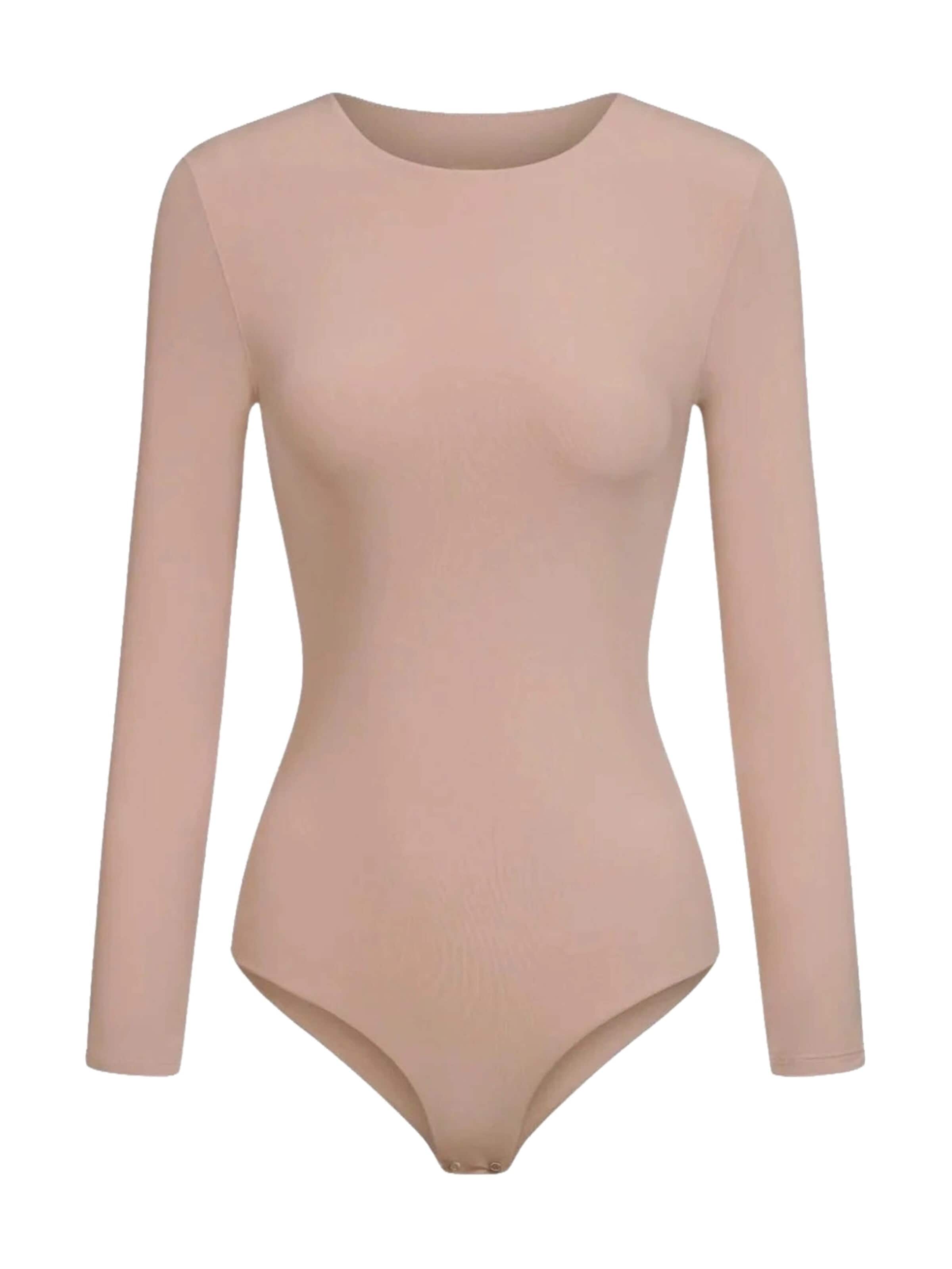 cfab Body 'Crew Neck Longsleeve Bodysuit'‌‌‌‌ in Pink: Vorderseite