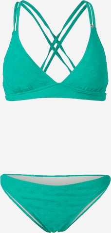 BRUNOTTI Triangle Bikini in Green: front