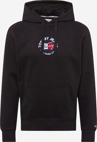 Sweat-shirt Tommy Jeans en noir : devant