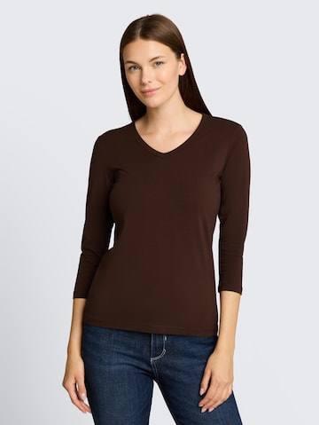 TOM TAILOR Shirt in Bruin: voorkant