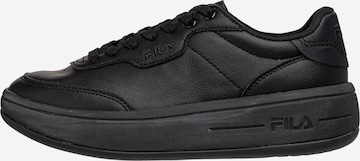 Black fila top platform trainers