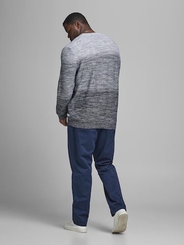 Jack & Jones Plus Slimfit Chinobyxa 'Marco' i blå