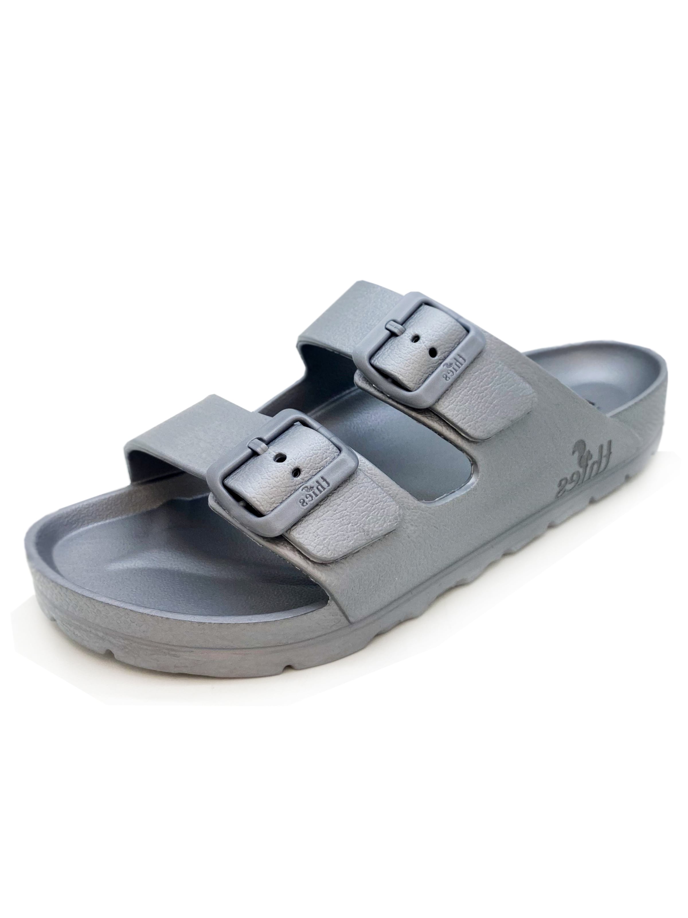 thies Mules 'thies 1856 ® Ecofoam Sandal' in Silver: front