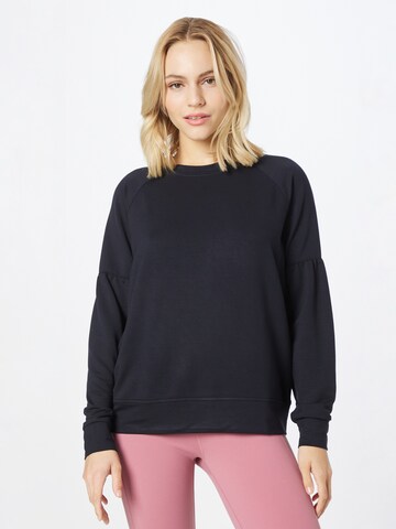 SKECHERS Sport sweatshirt i svart: framsida