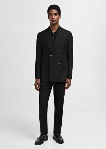 Coupe regular Veste de costume 'Vigil' MANGO MAN en noir