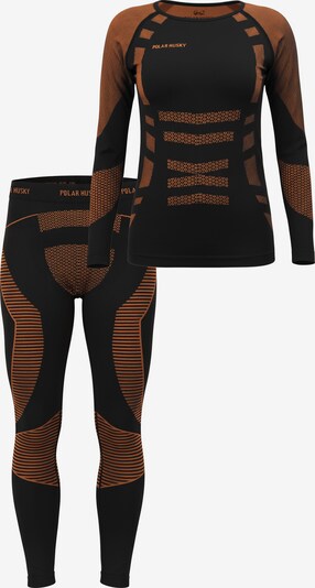 normani Base Layer i M-L i orange / sort, Produktvisning