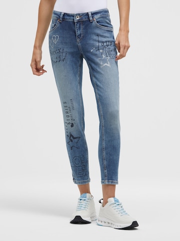 Soccx Slimfit Jeans Slim Fit in Blau: Vorderseite