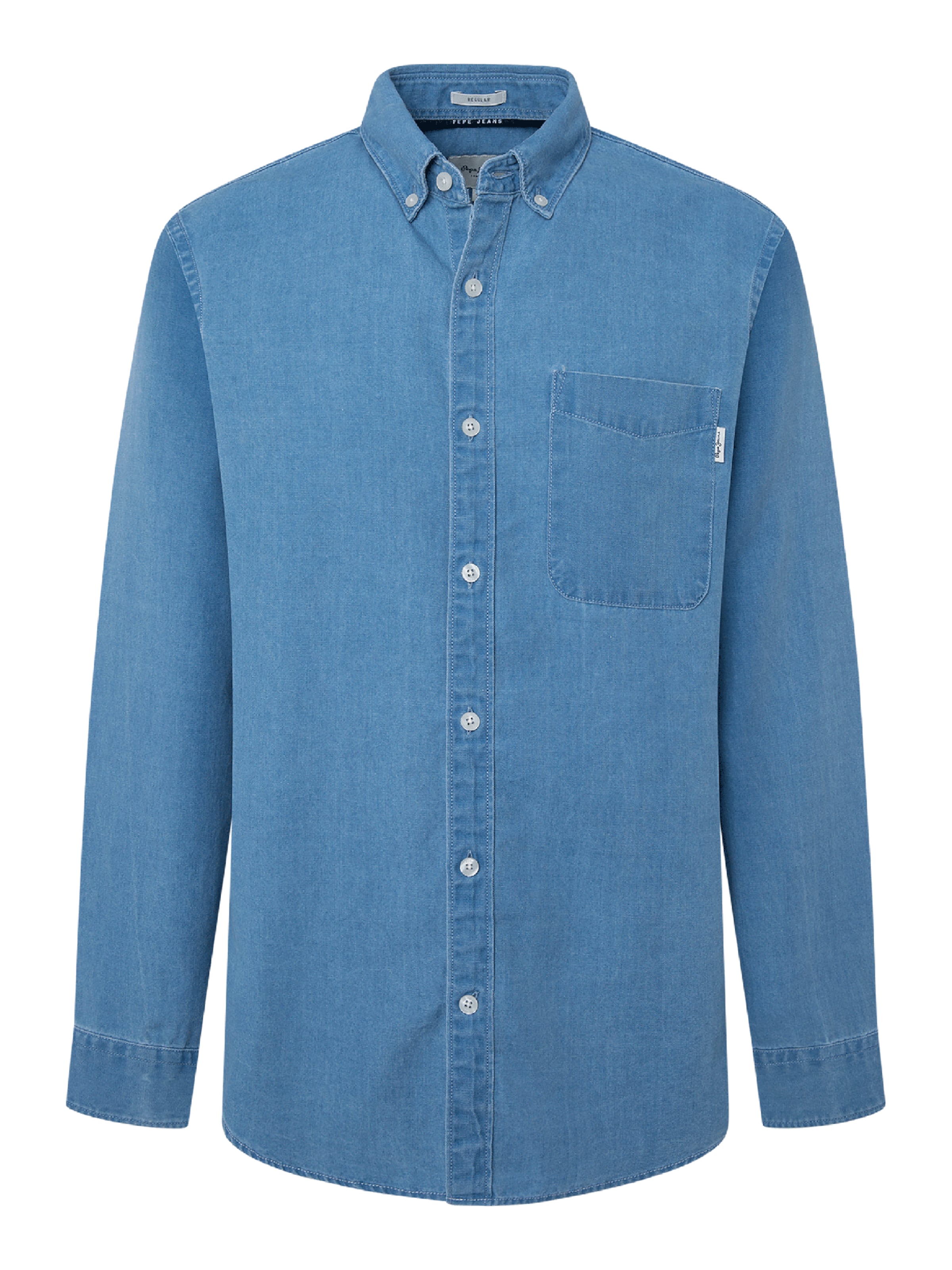 Coupe regular Chemise 'MAISON' Pepe Jeans en bleu : devant