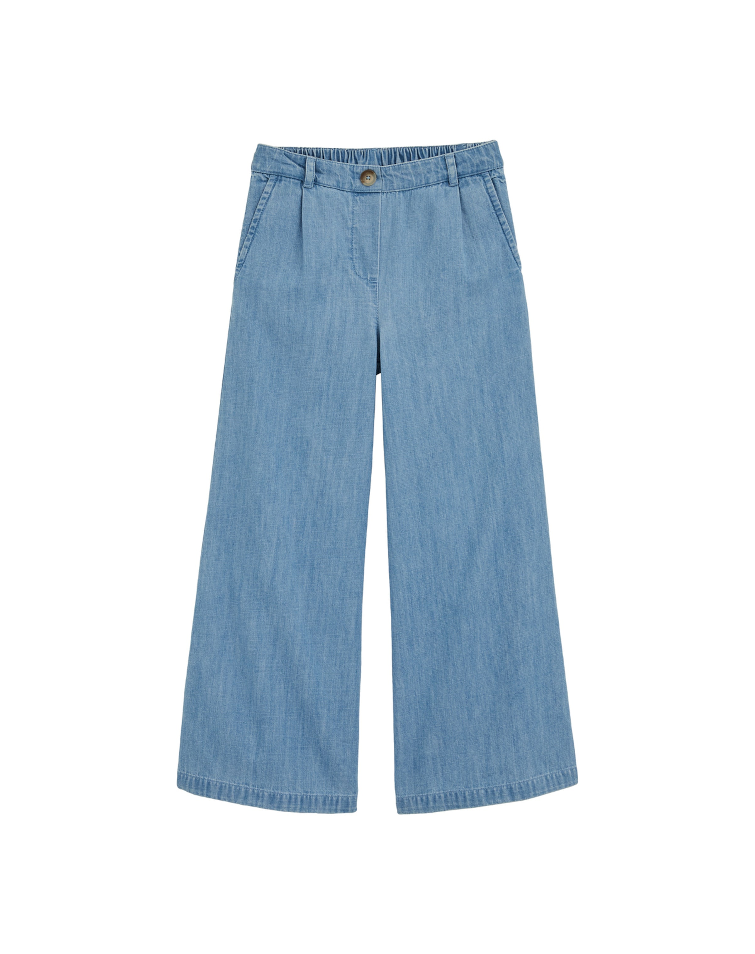 WE Fashion Wide leg Jeans in Blauw: voorkant