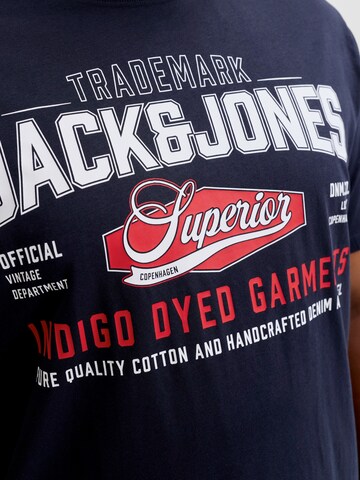 Jack & Jones Plus Tričko – modrá