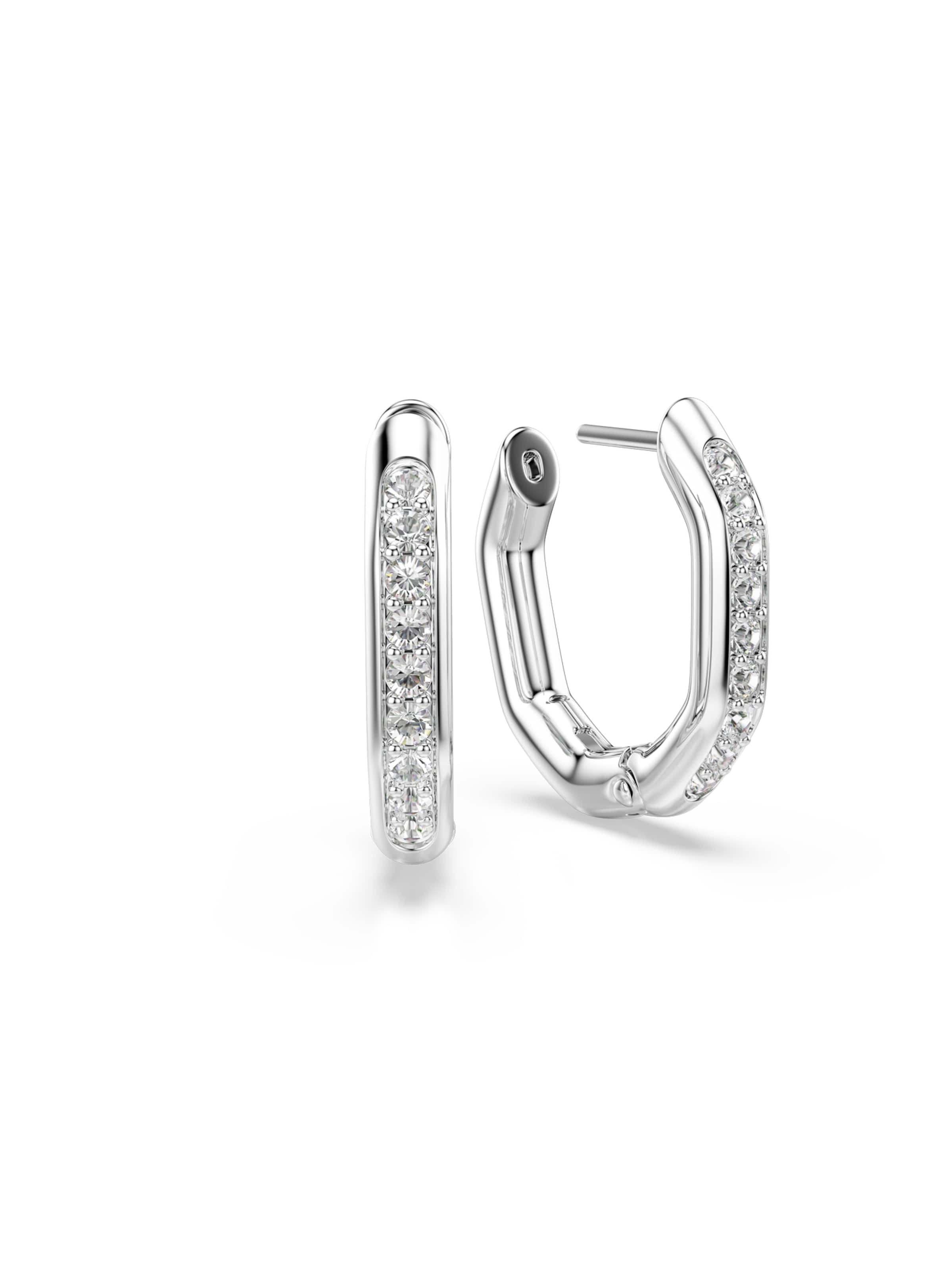 sudrabs Swarovski Auskars 'Dextera': no priekšpuses