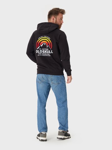 Oldskull Sweatjacke 'Rising Sun' in Schwarz