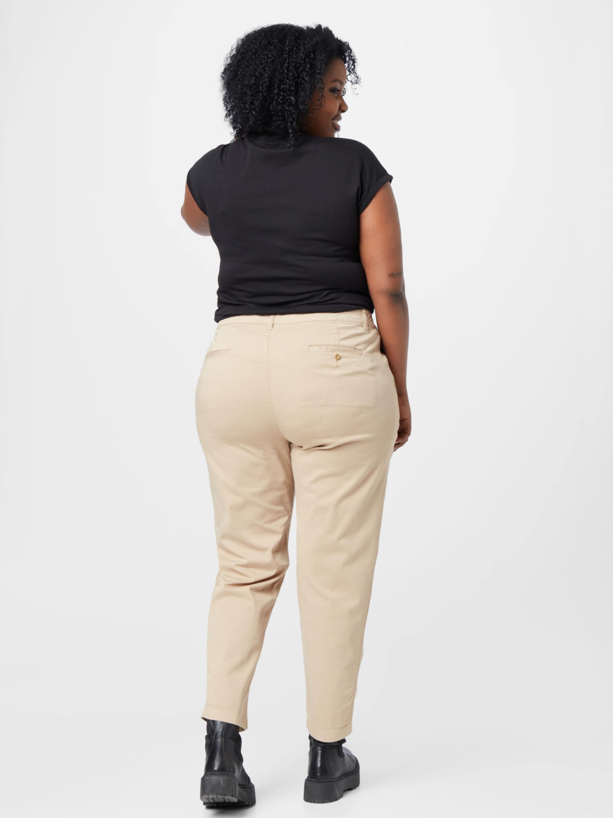 Plus size top chino pants