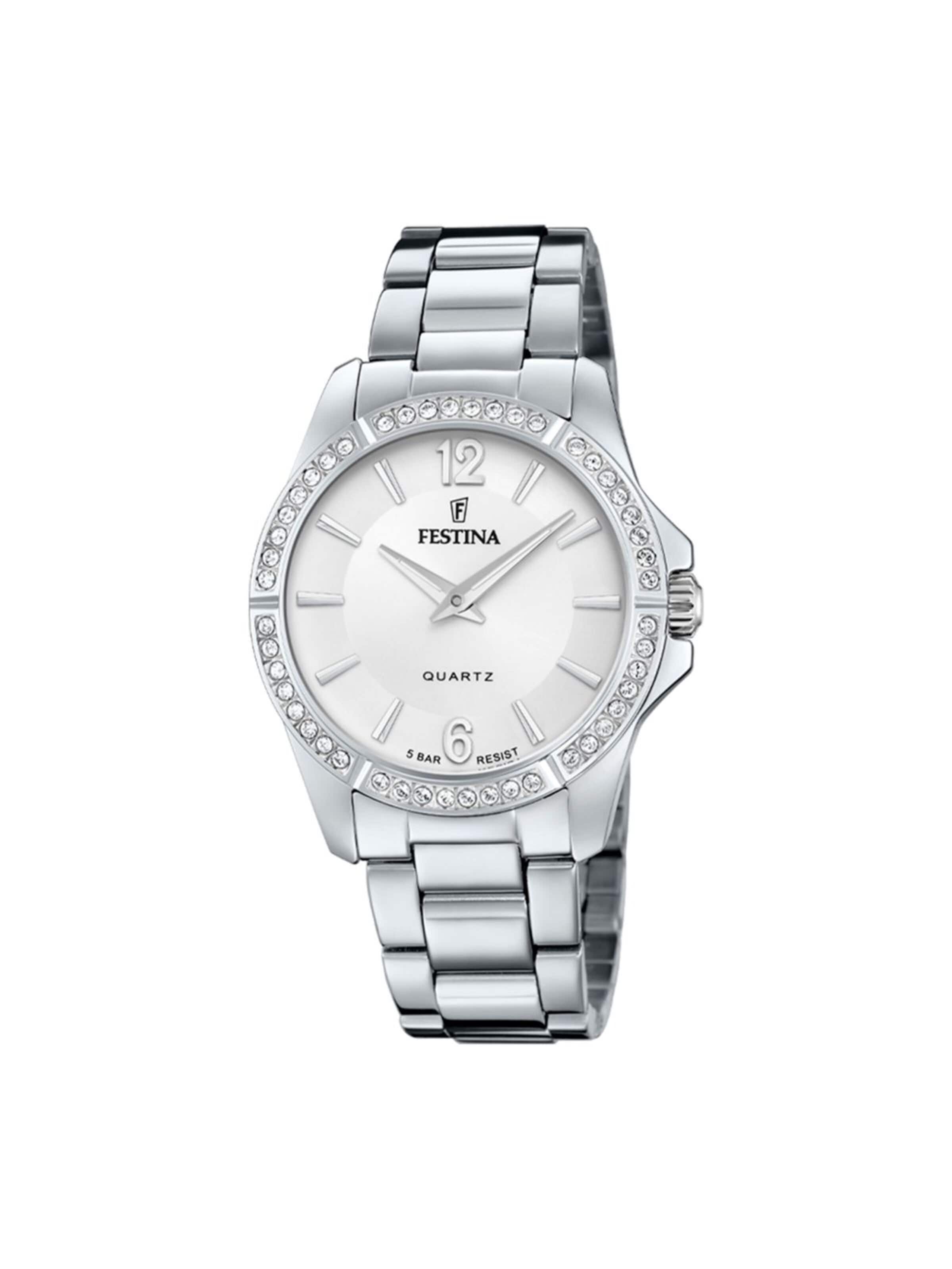 Montre à affichage analogique 'Festina - Watch Mademoiselle - Quartz watch movement - Watch case width: 34.5 mm' FESTINA en argent : devant