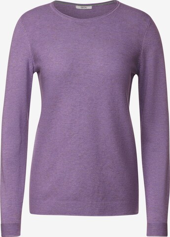 CECIL Sweater in Purple: front