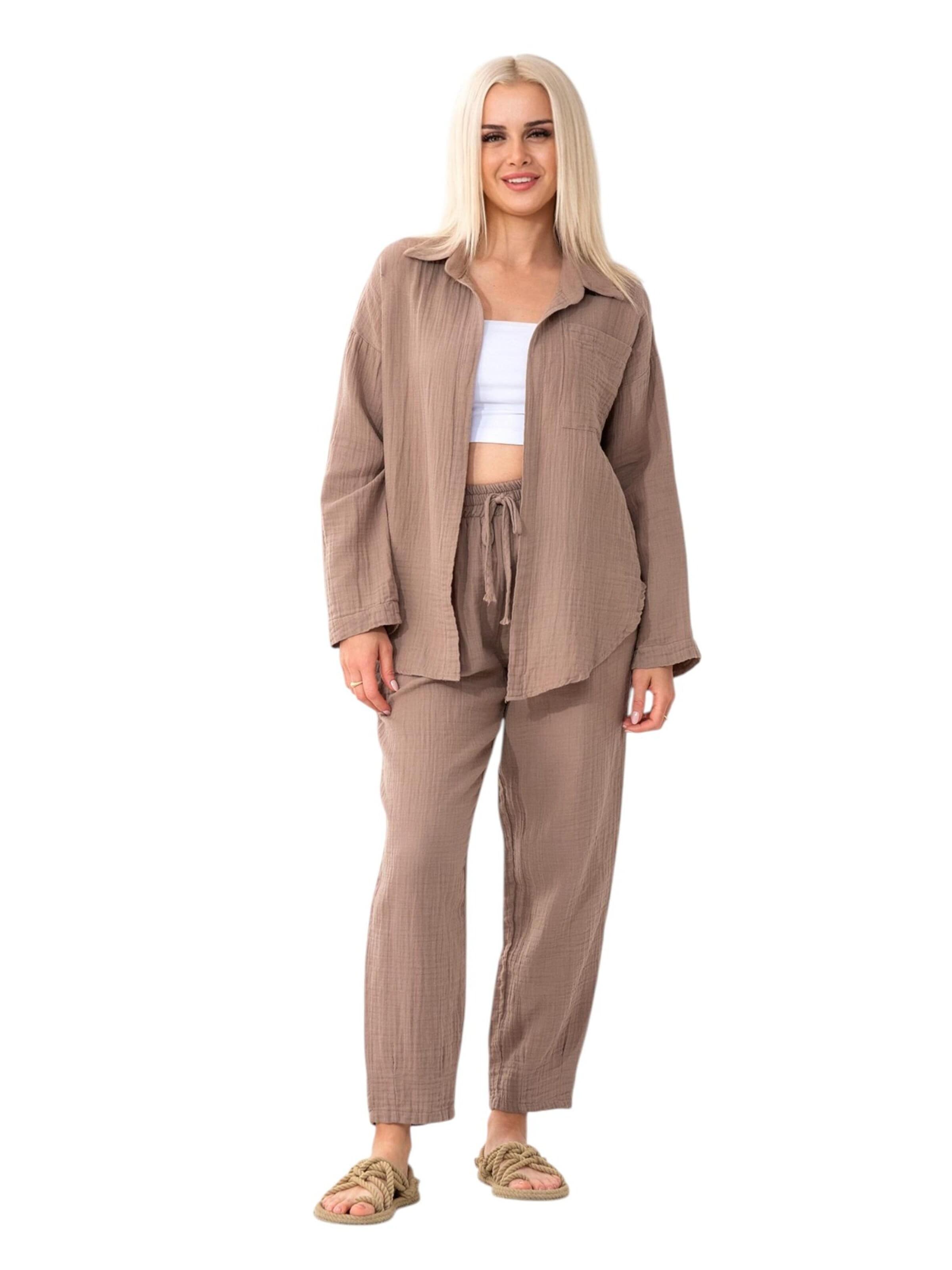 WENOR Bluse 'NALYA'‌‌‌ in Beige