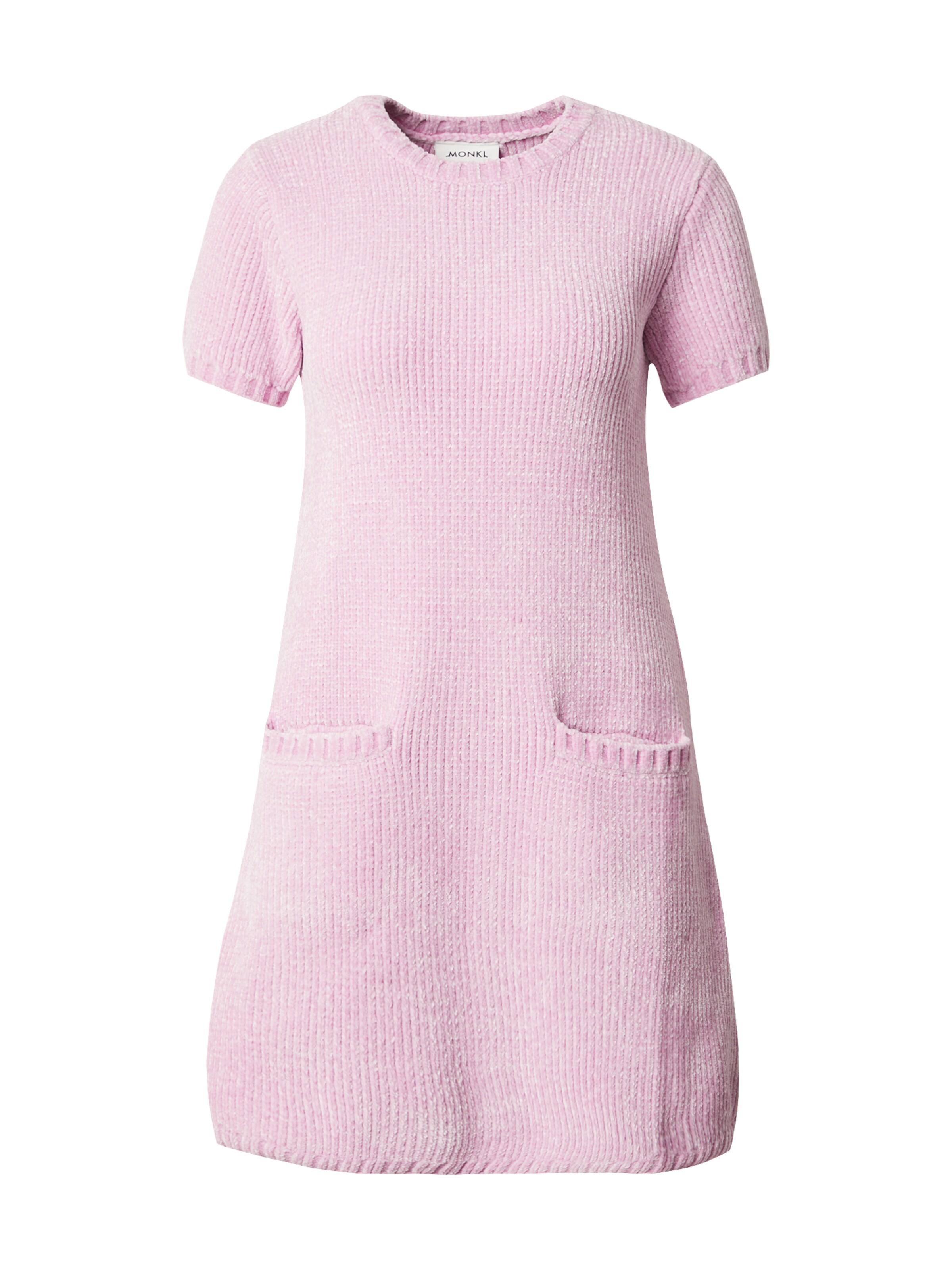 Monki Pletena obleka | roza barva: sprednja stran