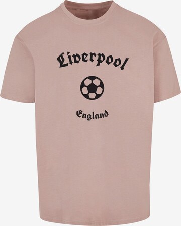 Maglietta 'Liverpool' di Merchcode in rosa: frontale