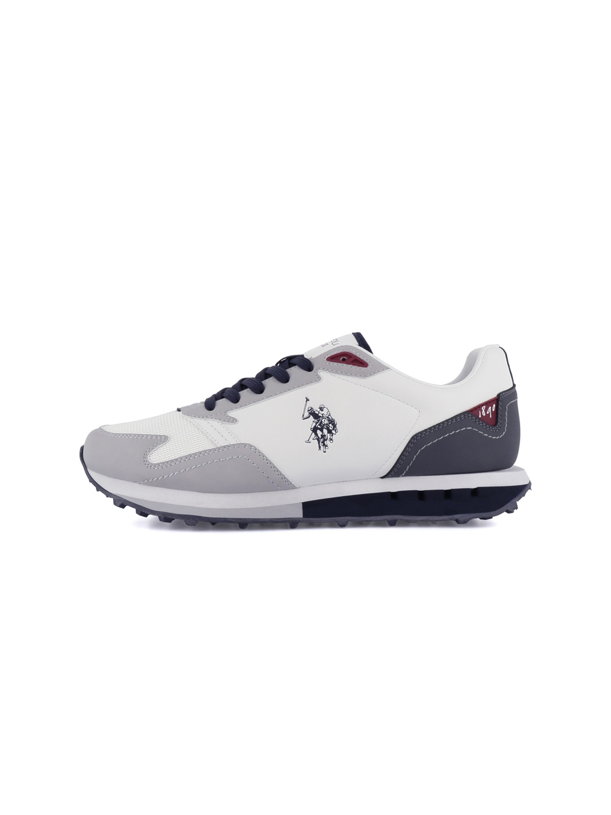 Baskets basses 'April' US POLO ASSN. en blanc : devant