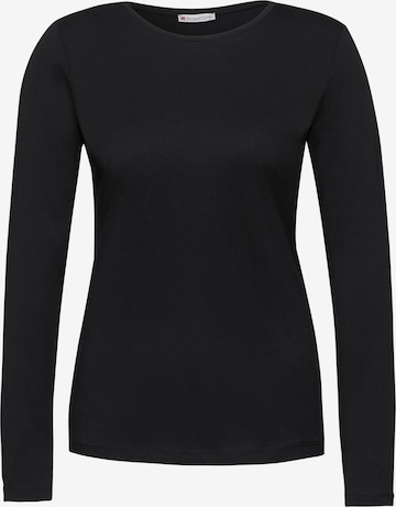 STREET ONE Basic Shirt in Schwarz: Vorderseite