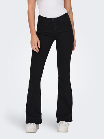 ONLY Flared Jeans 'REESE' in Black: front