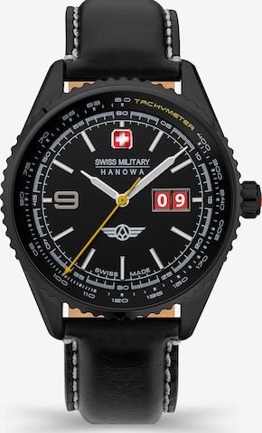 SWISS MILITARY HANOWA Analog Watch in Black: front