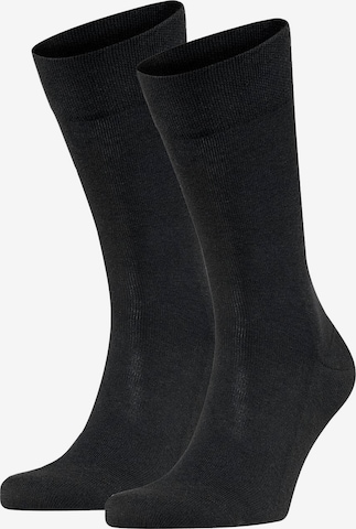 FALKE Athletic Socks in Black: front