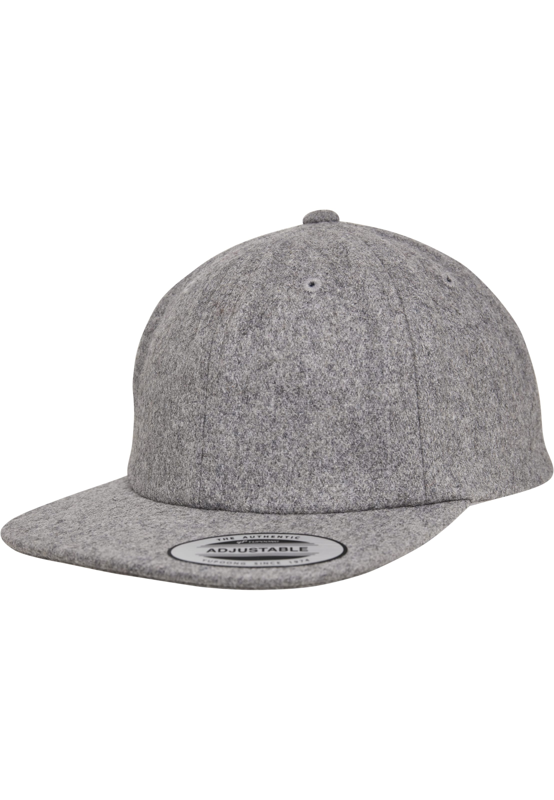 Cappello da baseball 'Melton' di Flexfit in grigio: frontale