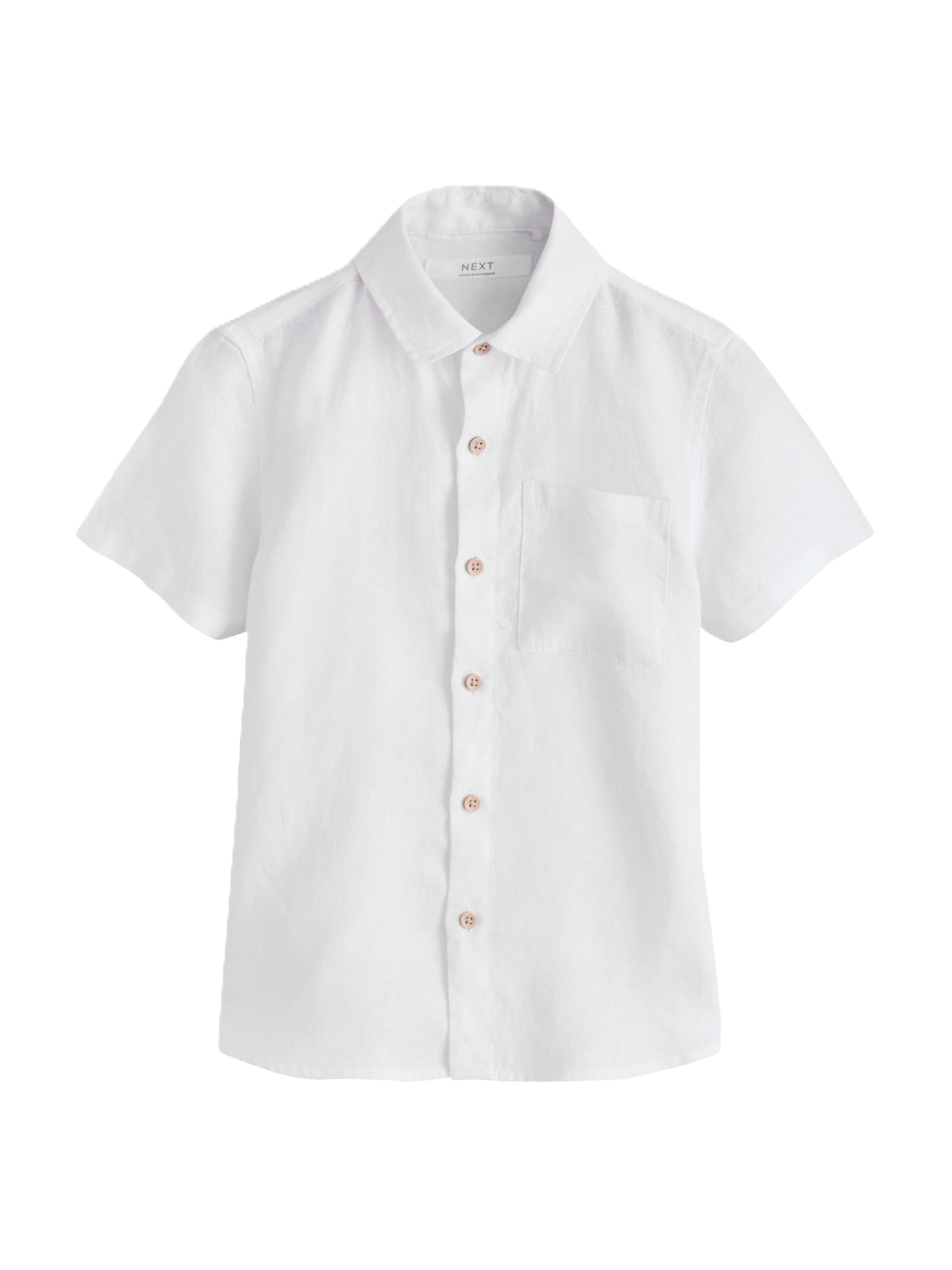 Coupe regular Chemise Next en blanc : devant