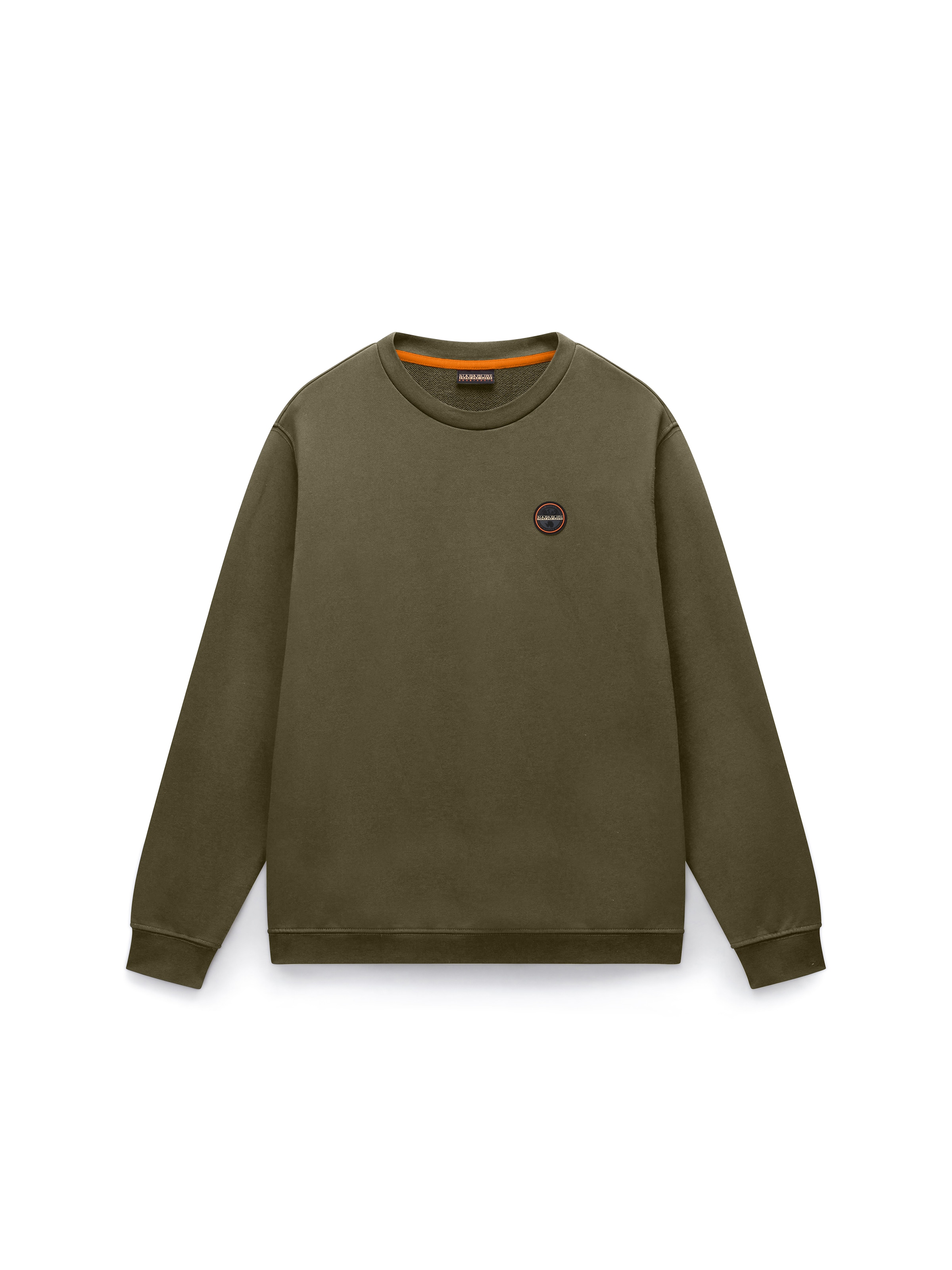 NAPAPIJRI - Sudadera 'B-Badge' en verde: frente