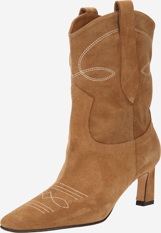 Toral Cowboy Boots in Brown: front