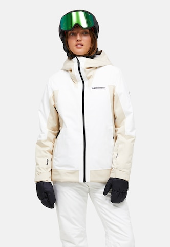 PEAK PERFORMANCE Outdoorjas in Beige: voorkant