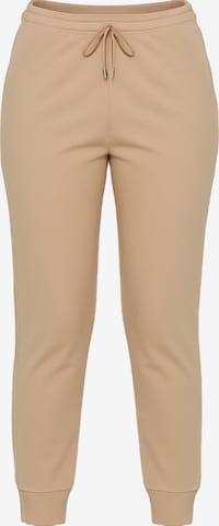 C&City Tapered Trousers in Beige: front