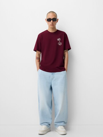 Bershka Shirt in Rood