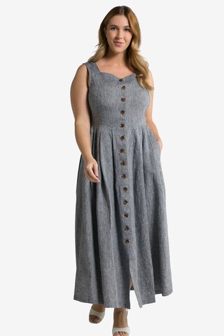 Ulla Popken Summer Dress in Grey: front