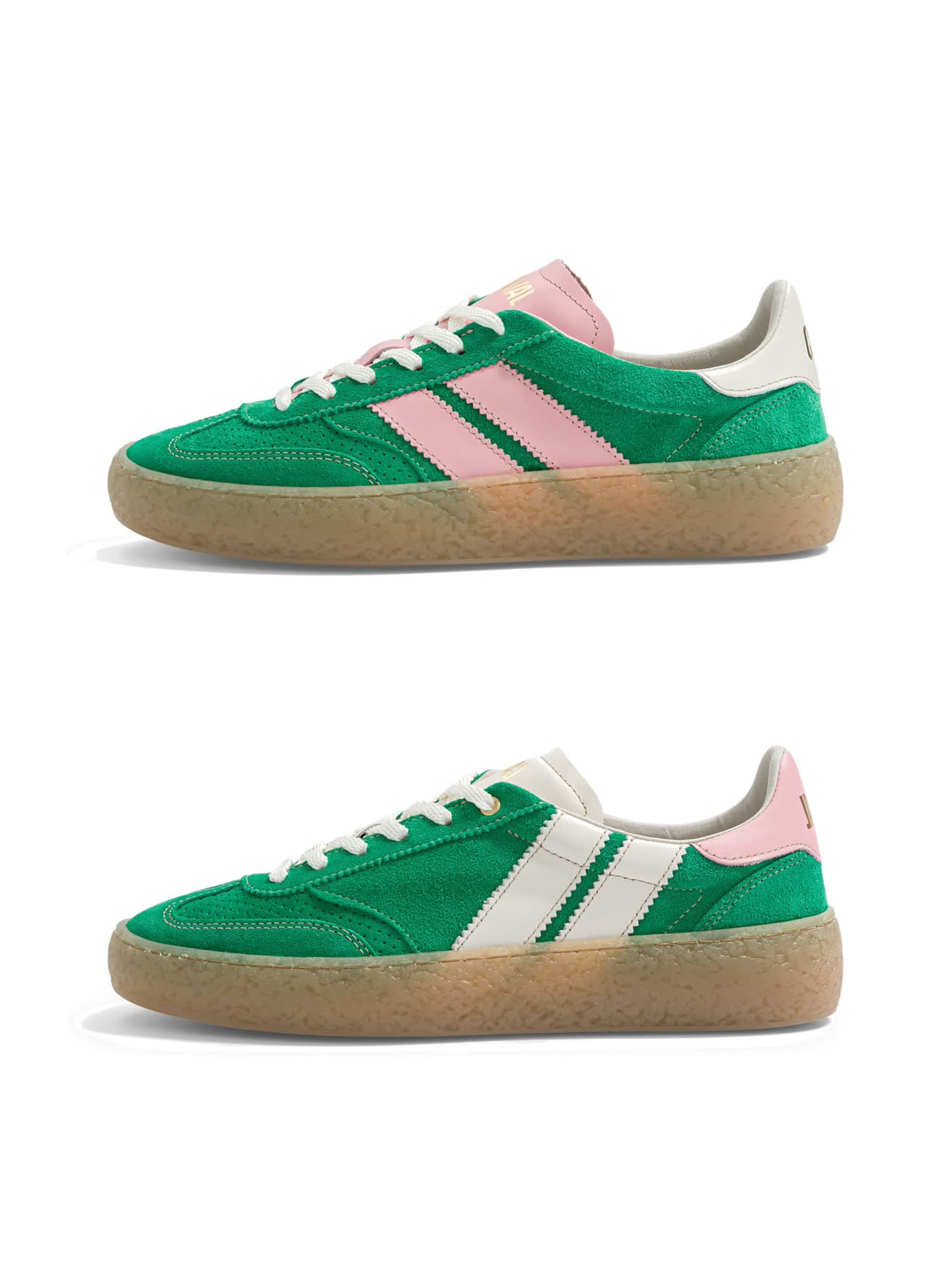 Scarpa stringata ' HIGH PULSE ' di Caval in verde: frontale