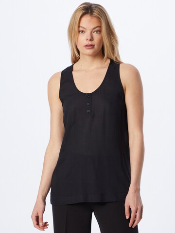 UNITED COLORS OF BENETTON - Top en negro: frente