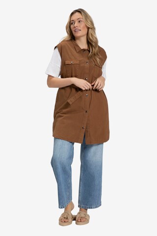 Ulla Popken Vest in Brown