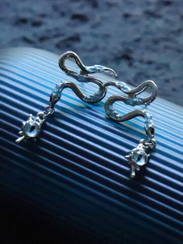 Nightini Earrings 'Gothic Punk' in Silver