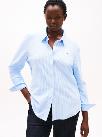 Chemisier '1985' Tommy Hilfiger Curve en bleu : devant